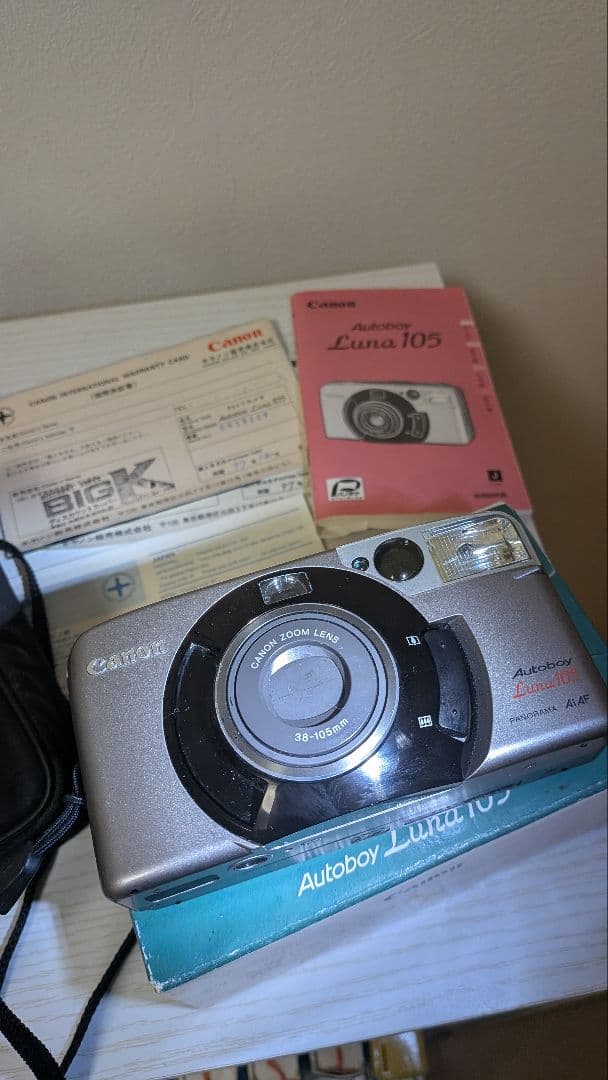 【Canon Autoboy Luna 105】フィルムカメラ 保証書