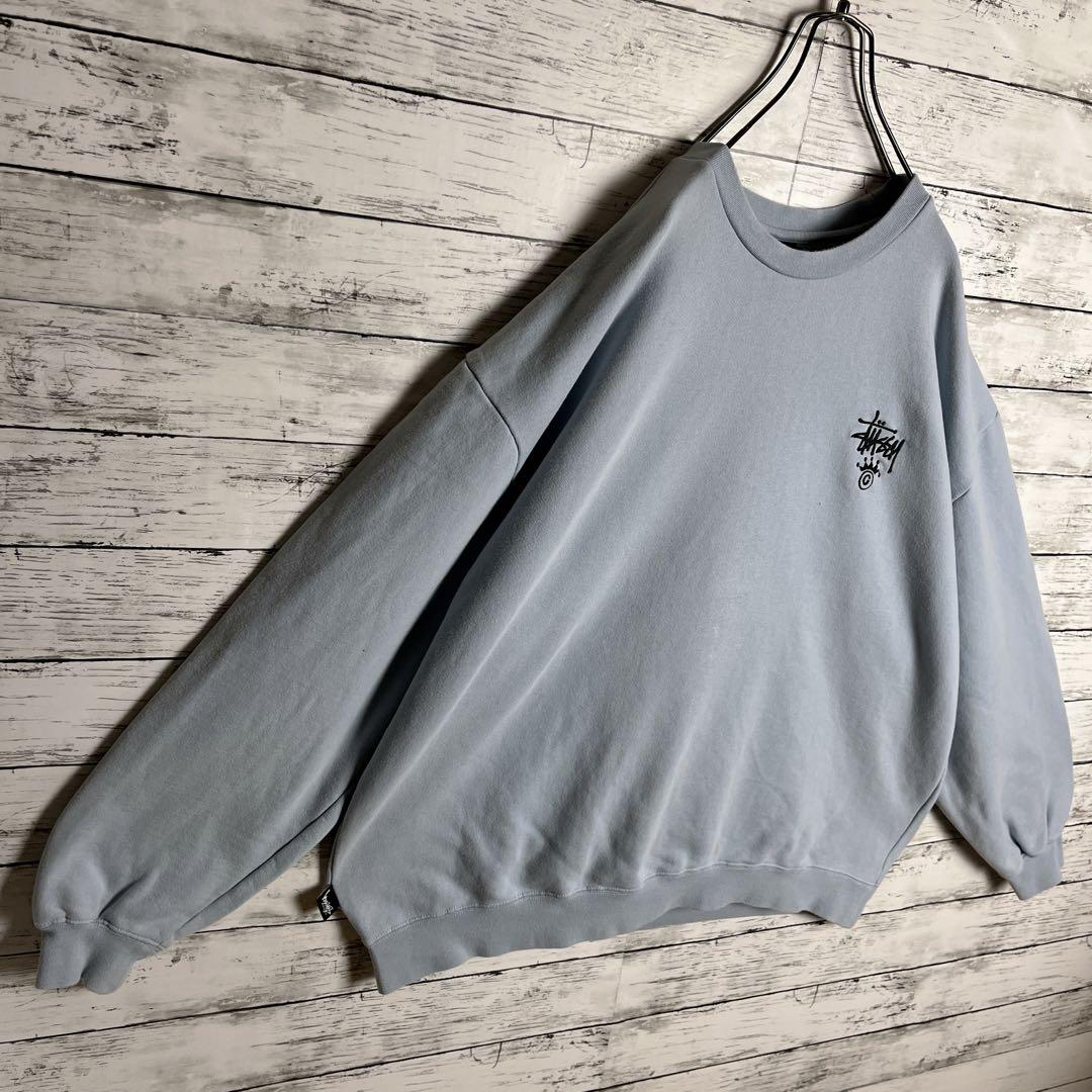 STUSSY◎オーストラリア ストックロゴ 刺繍 スウェット D321