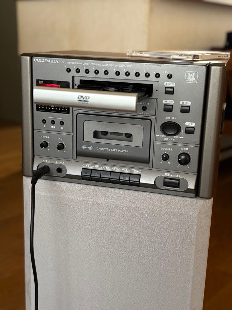 COLUMBIA カラオケシステム CDV-1000 マイク付き