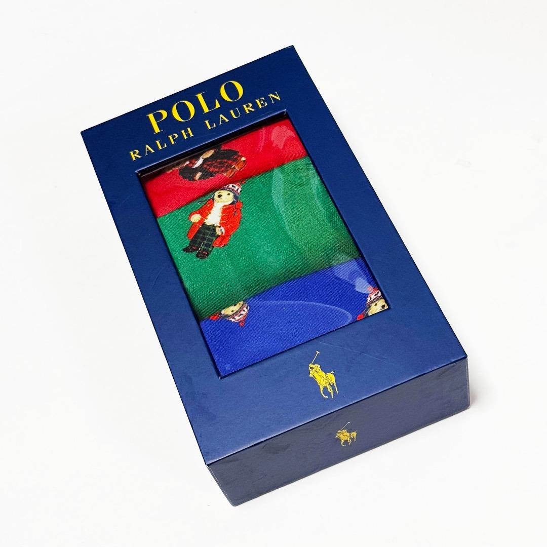 ■ポロラルフローレン ポロベアーボクサートランクス3点セットL新品A■