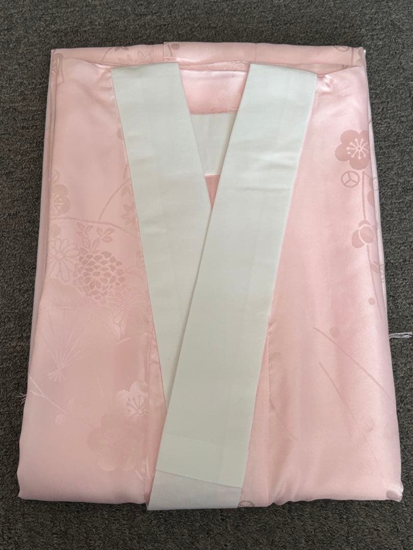 【新品】振袖用　仕立て上がり長襦袢　半衿付　ピンク　 L 袖丈108cm✖︎8枚