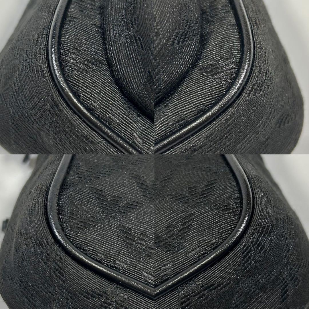 【極美品】エンポリオアルマーニ イーグルロゴ ショルダーバッグ ナイロン 黒