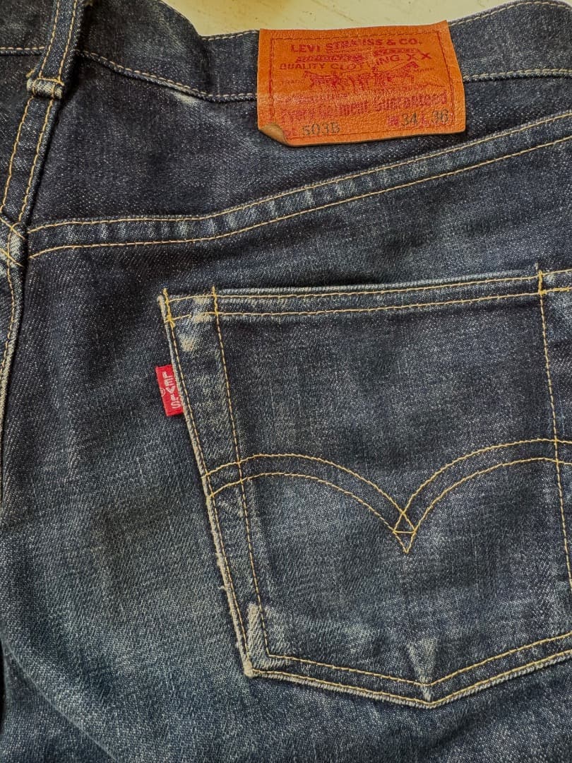 ビッグE Levi's503B赤耳W34L36セルビッチデニムパンツリーバイス
