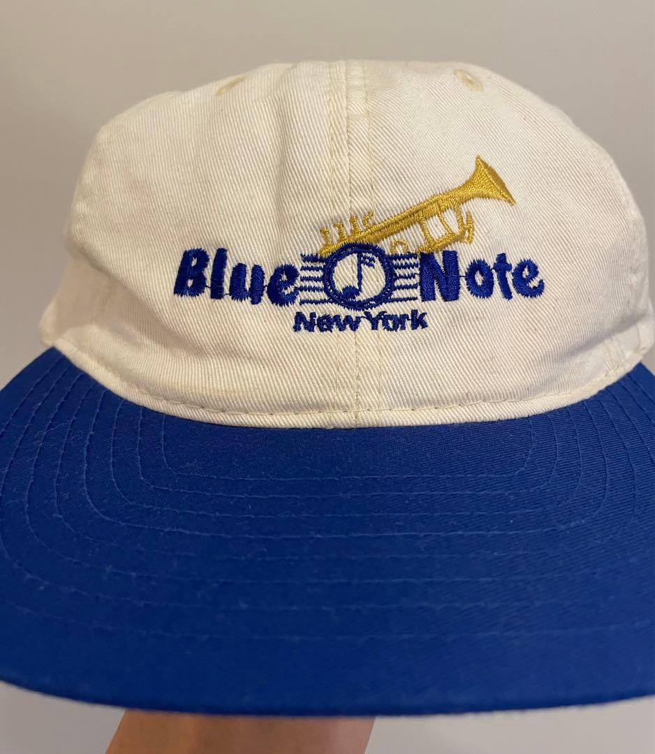 90s blue note 2トーンキャップ 刺繍ロゴキャップ スーベニア
