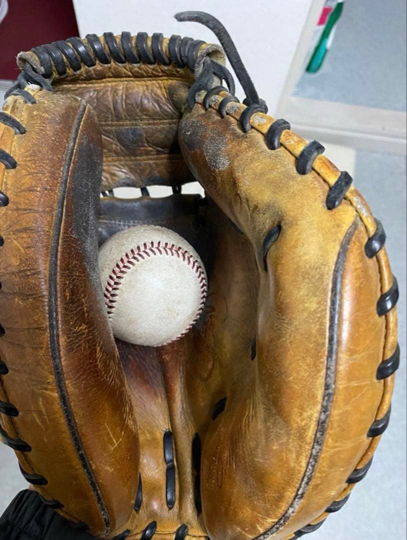 ハタケヤマオーダーキャッチャーミット　プロ支給品　横浜ベイスターズ　硬式用