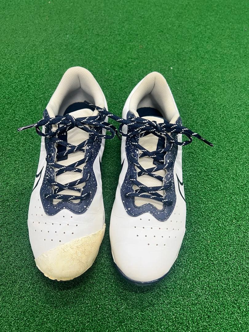 Nike スパイクシューズ ホワイト/ネイビー