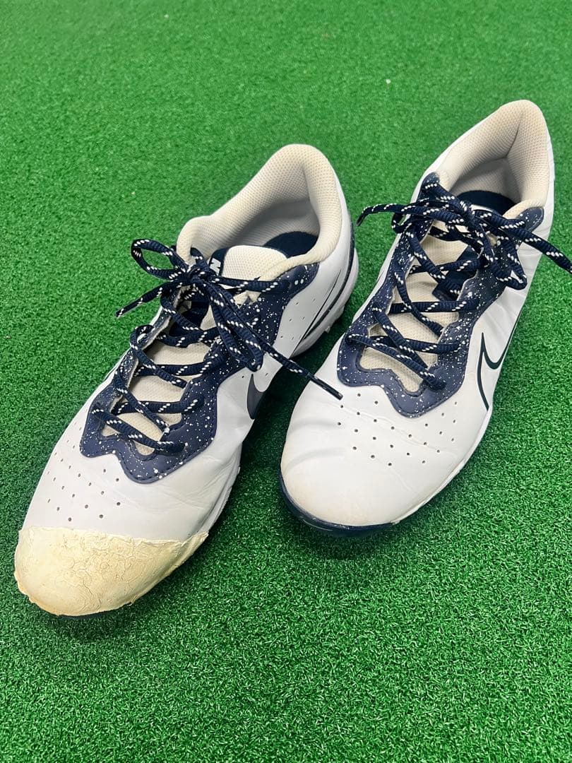Nike スパイクシューズ ホワイト/ネイビー