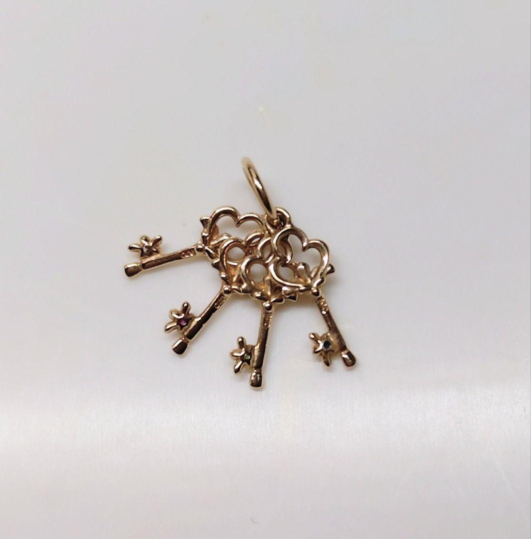 アガット　K10　キーチャーム　ネックレストップ