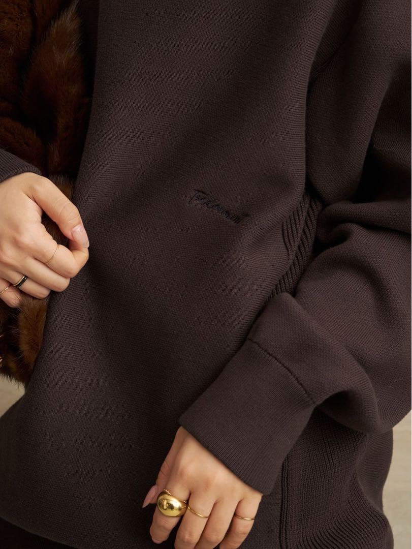 Plage les Tendre brown スウェット