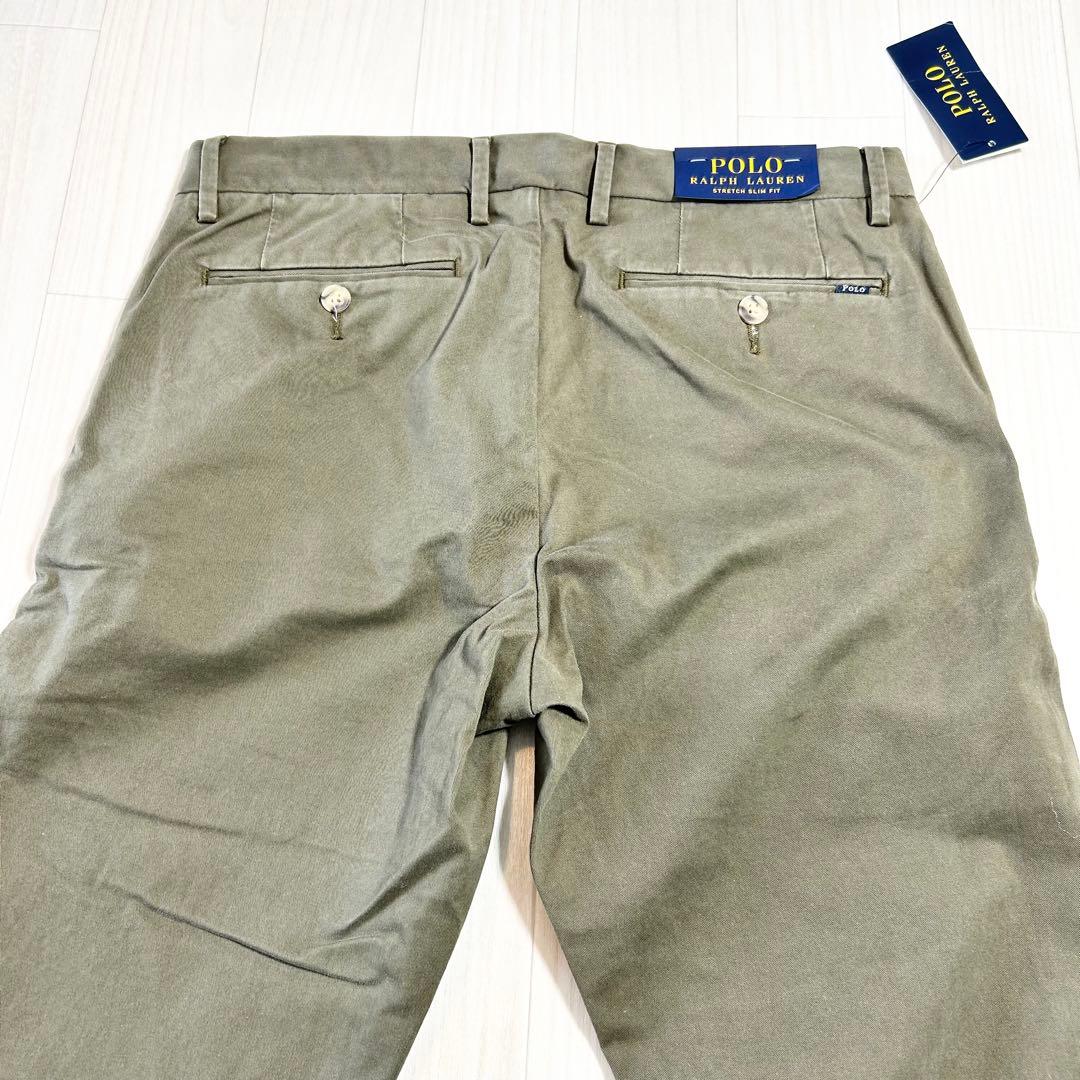 新品【PoloRalphLauren】ラルフローレンストレッチスリムフィットチノ