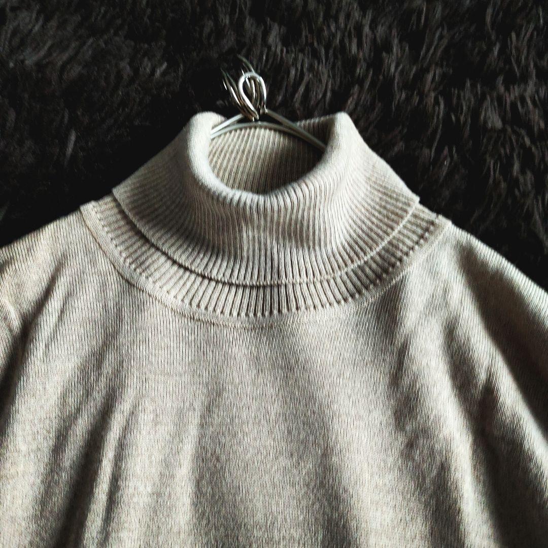 ジョンスメドレー セーター タートルネック ウール Lサイズ ハイゲージ 英国製