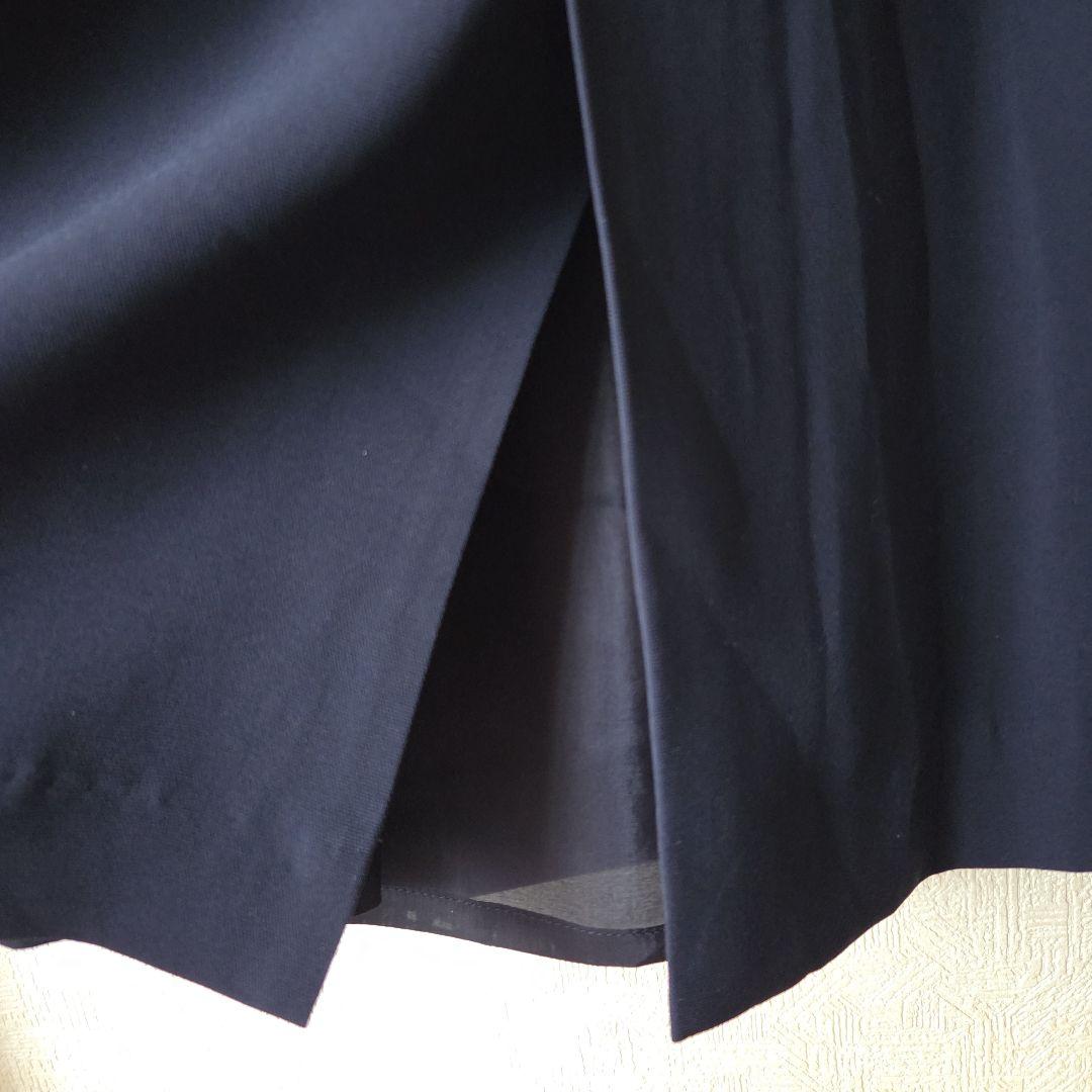 23区☆ワンピース ネイビー レース袖 パーティードレス セレモニー 40