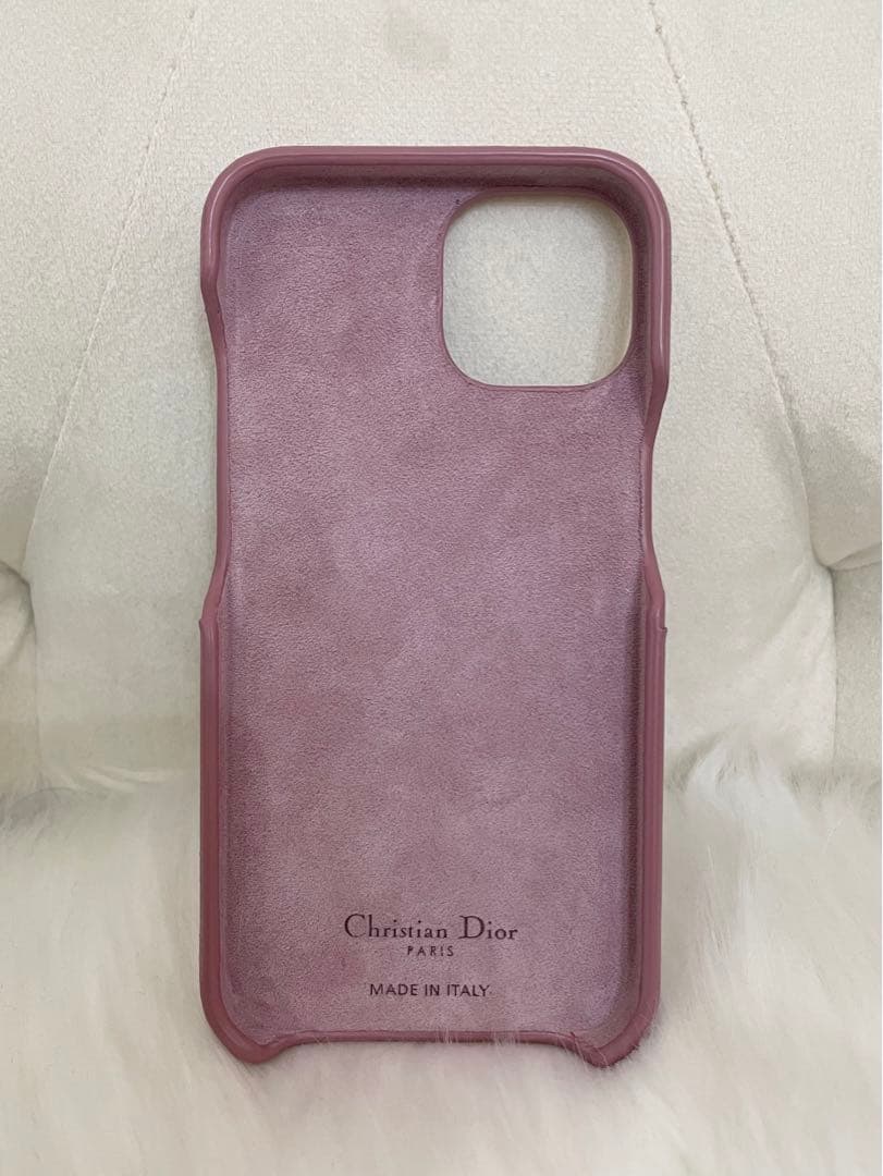 専用 ディオール iPhoneケース13 14 カナージュ チャーム ピンク