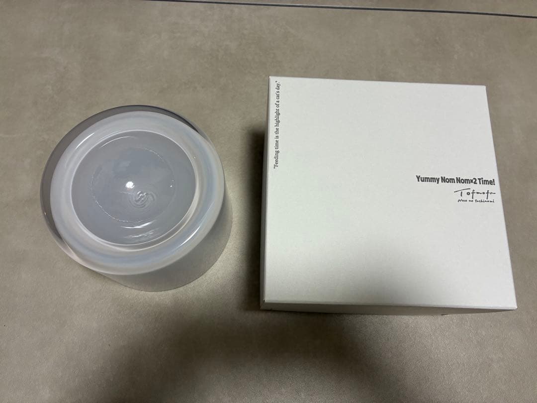 tofmofu フードボウル　Glass Food Bowl／White