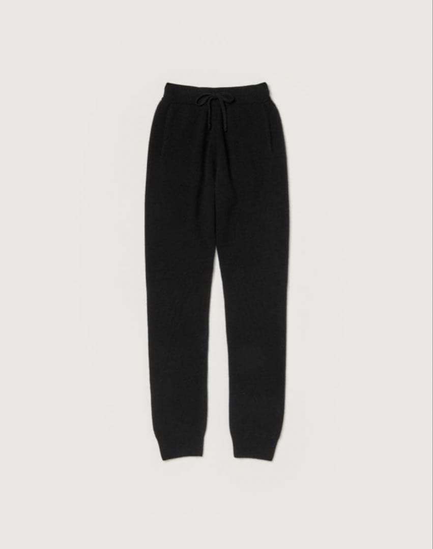 24aw カシミヤニットパンツ　ブラック