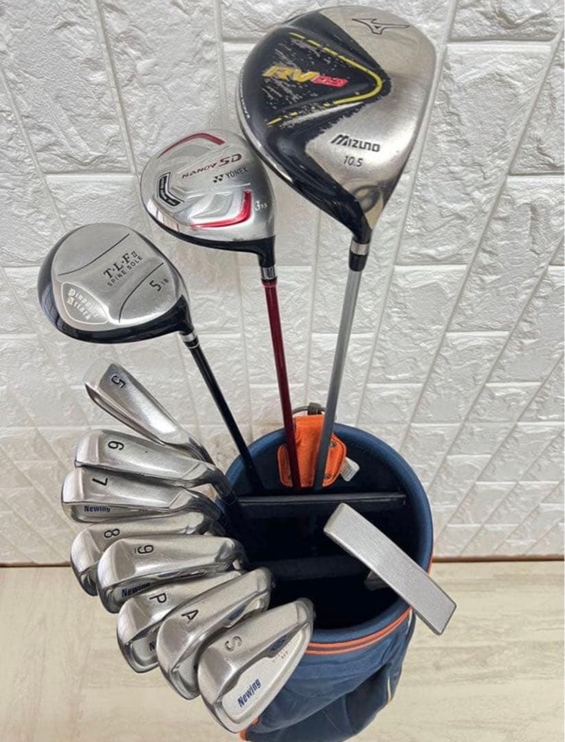 初心者おすすめ ゴルフクラブセット メンズ ミズノ キャディバッグ付