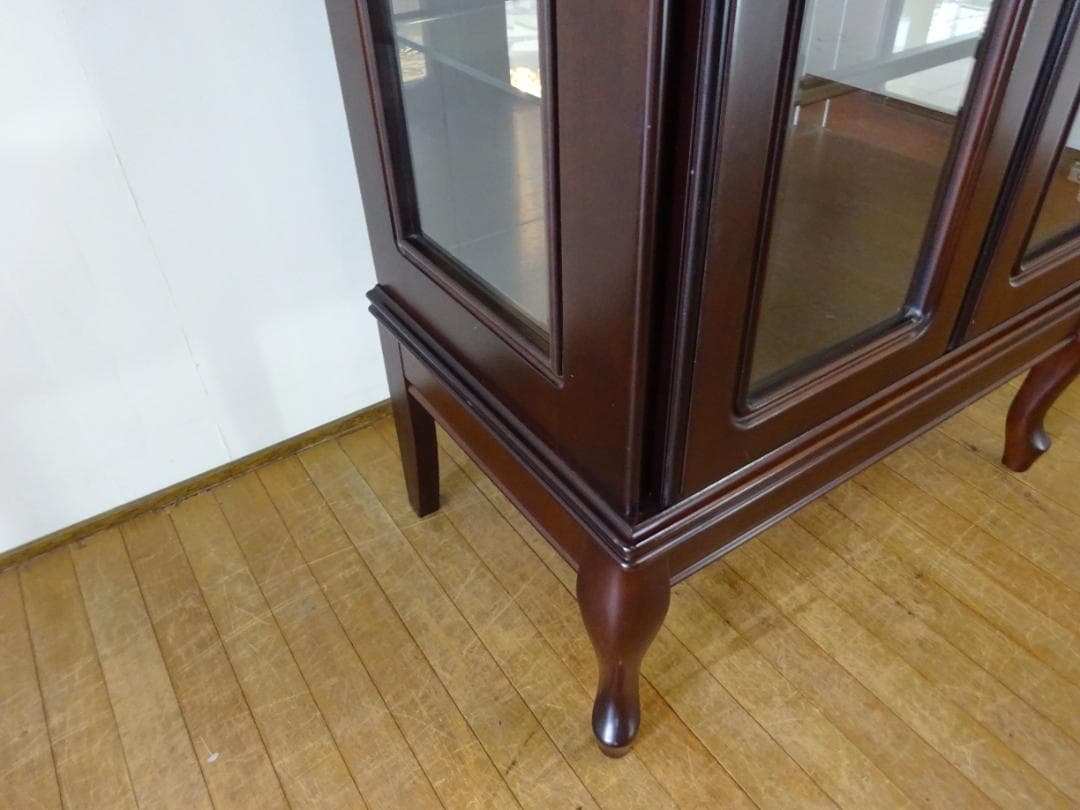 maruni/マルニ木工　ガラスキャビネット　飾り棚　カップボード　美品
