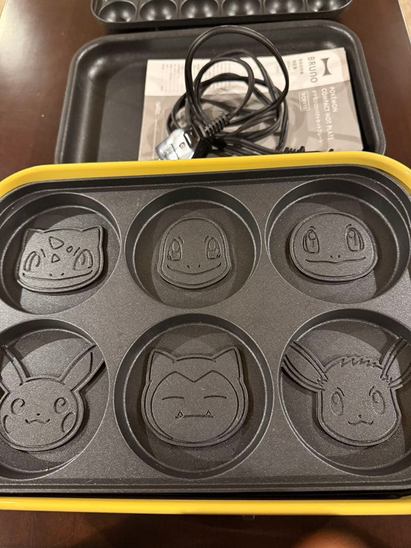 BRUNO ポケモン ホットプレート イエロー