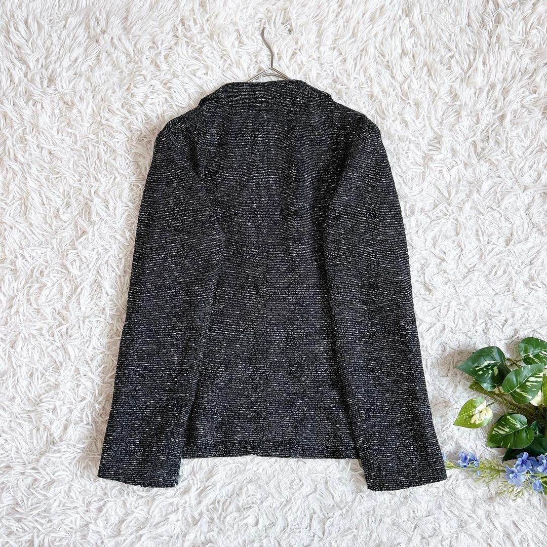 美品⁂セオリーリュクス⁂ツイードニット　テーラードジャケット　微ラメ　1B M