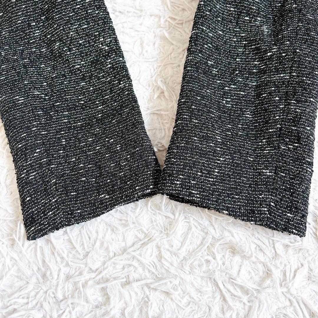 美品⁂セオリーリュクス⁂ツイードニット　テーラードジャケット　微ラメ　1B M
