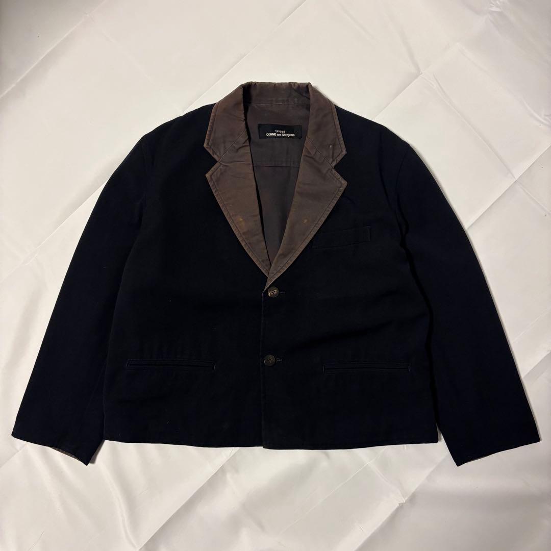 COMME des GARÇONS リバーシブル　テーラードジャケット ネイビー