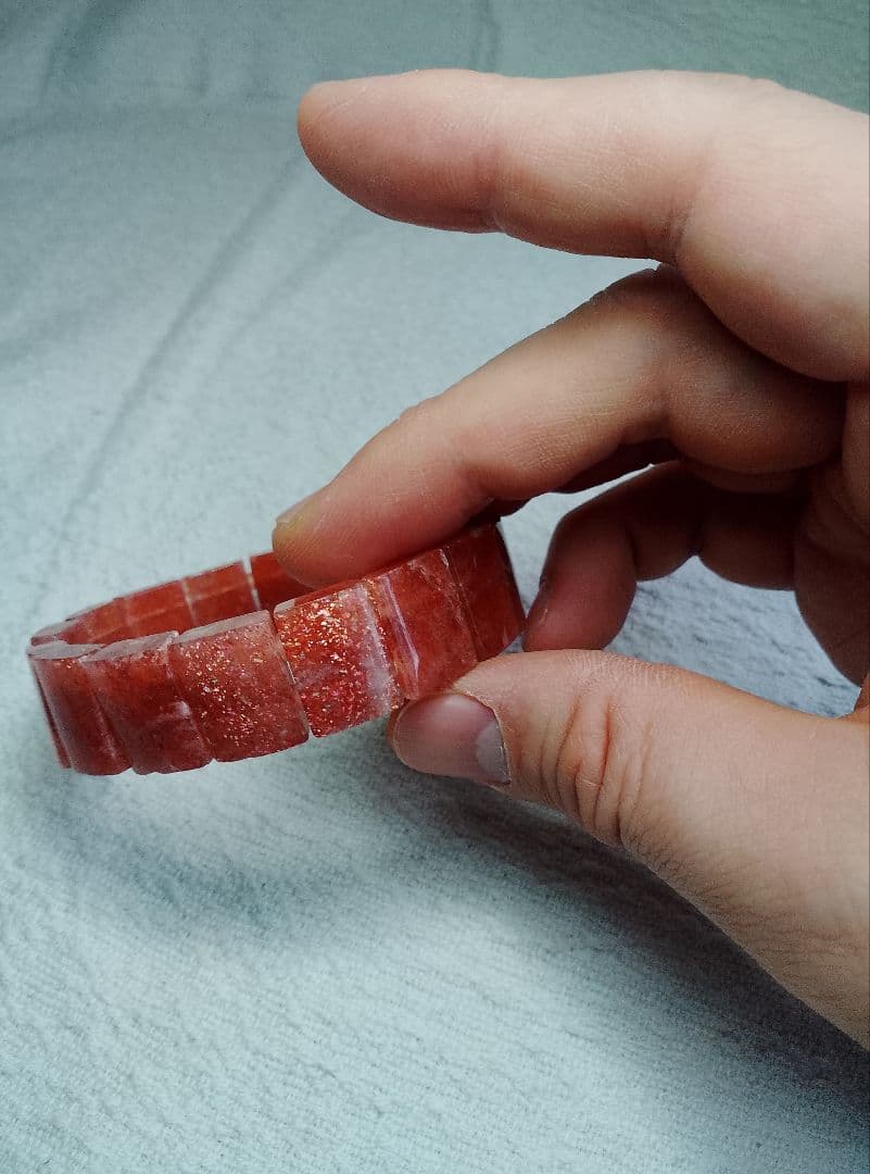 レア！！サンストーンキラキラバングルブレスレット！！！