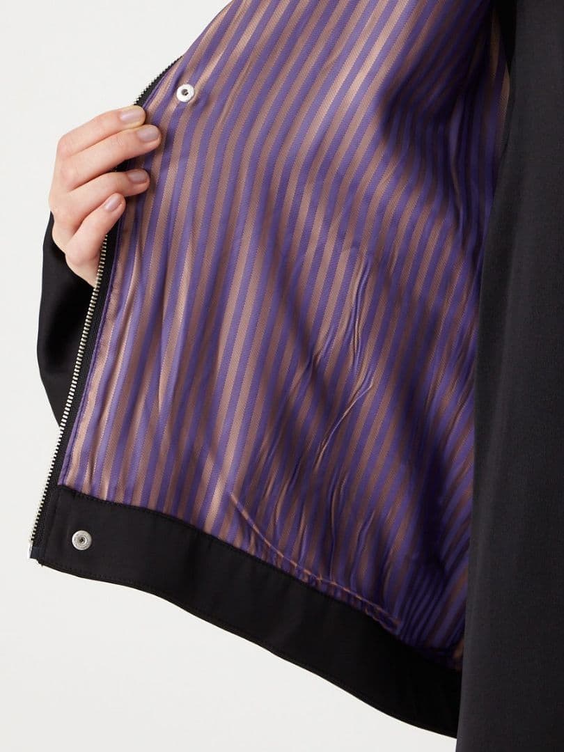 【美品】ふりふ Theatre 刺繍スカジャン ブラック 黒 猫 ねこ