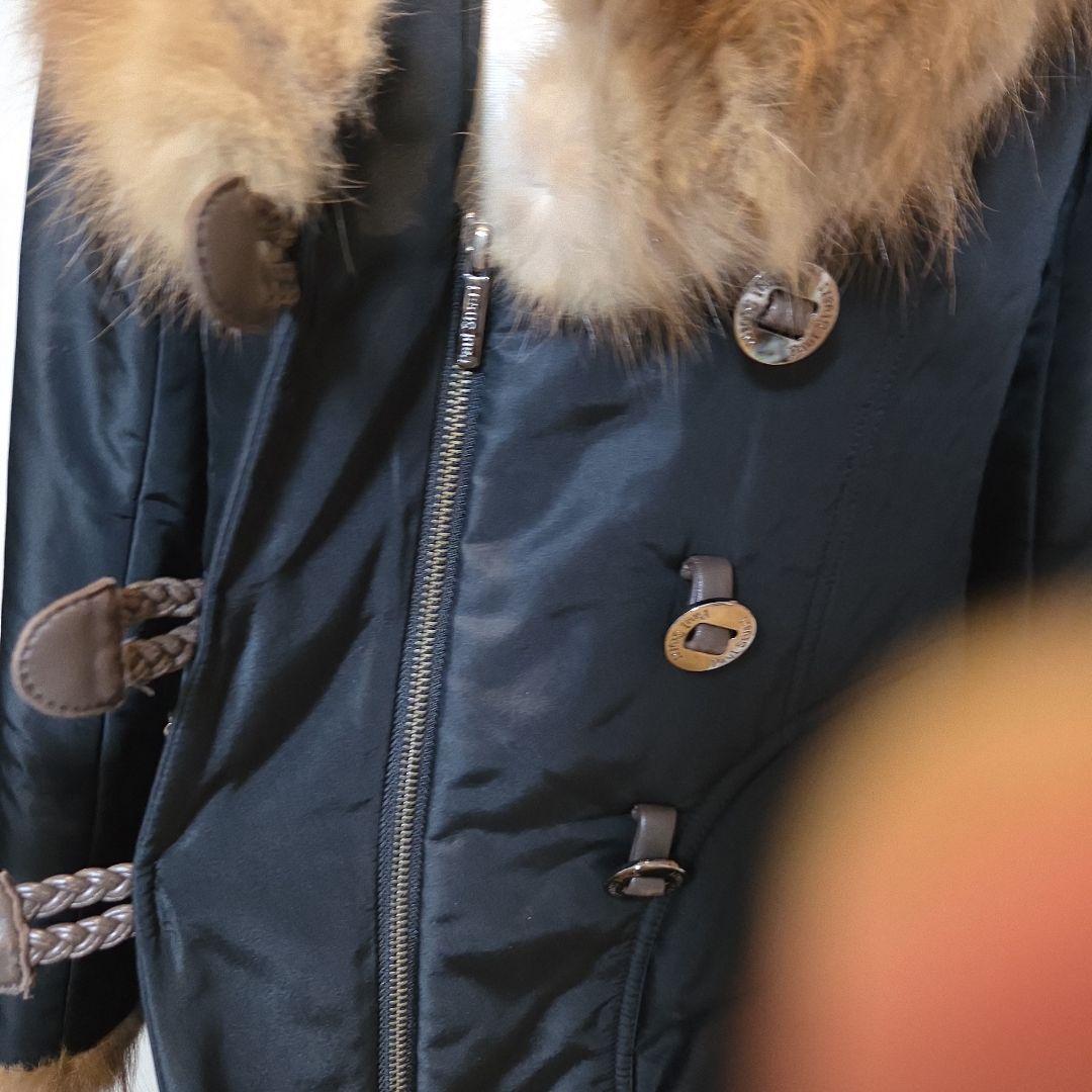 お値下げ❗ポールスチュアート セーブルファー付き中綿入りロングコート