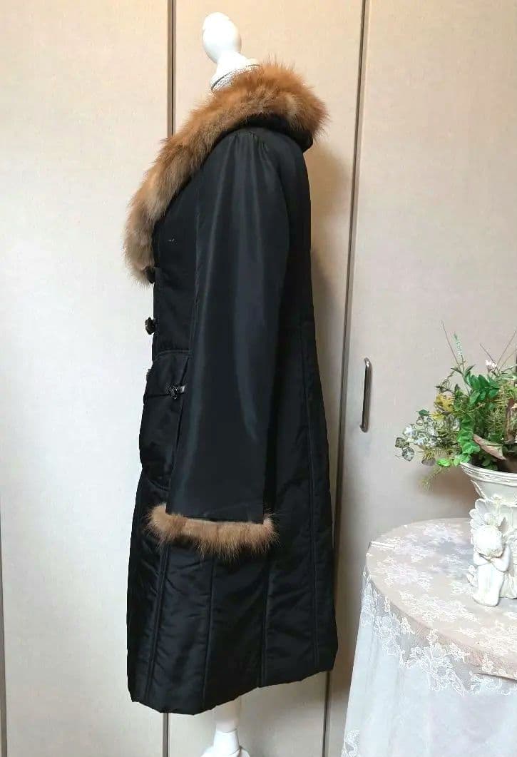 お値下げ❗ポールスチュアート セーブルファー付き中綿入りロングコート