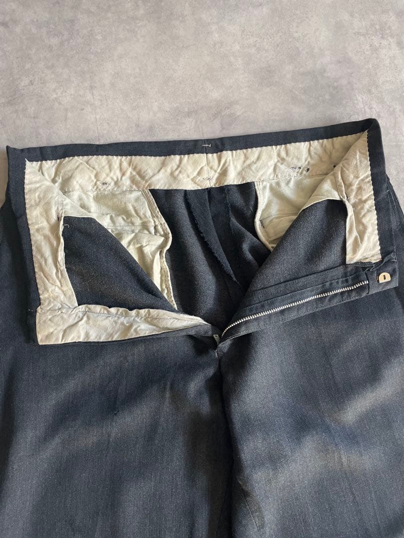 m*m様 60s ブラックレーヨンギャバ スラックス rayon gabardi