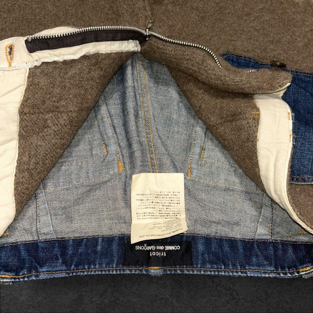 激レアCOMME des GARÇONS デニム×ウール 切替ショーツ 日本製