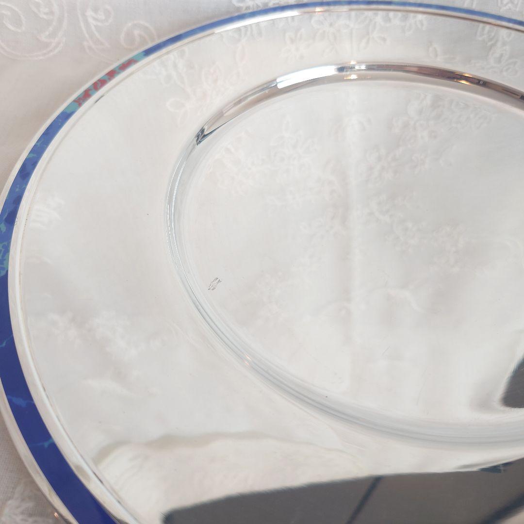 クリストフル　タリスマン　七宝　チャージャープレート　プレイスプレート　トレイ