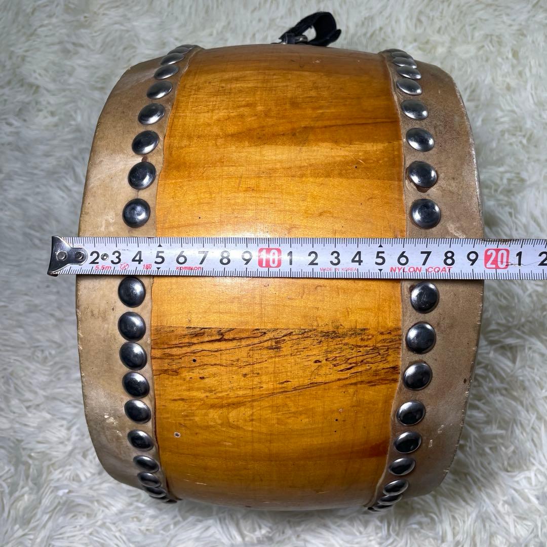 【最終値引き】和太鼓 木製　バチ付き
