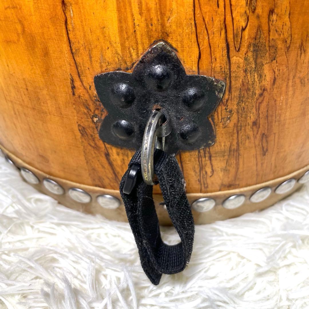 【最終値引き】和太鼓 木製　バチ付き