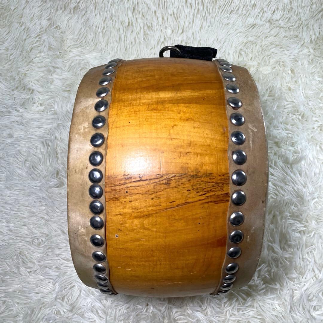 【最終値引き】和太鼓 木製　バチ付き