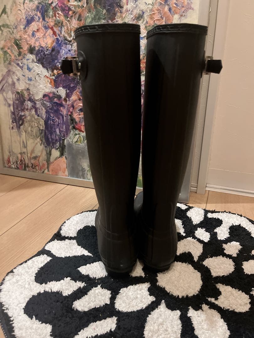 HUNTER レインブーツ　ブラック　ブーツ　25cm