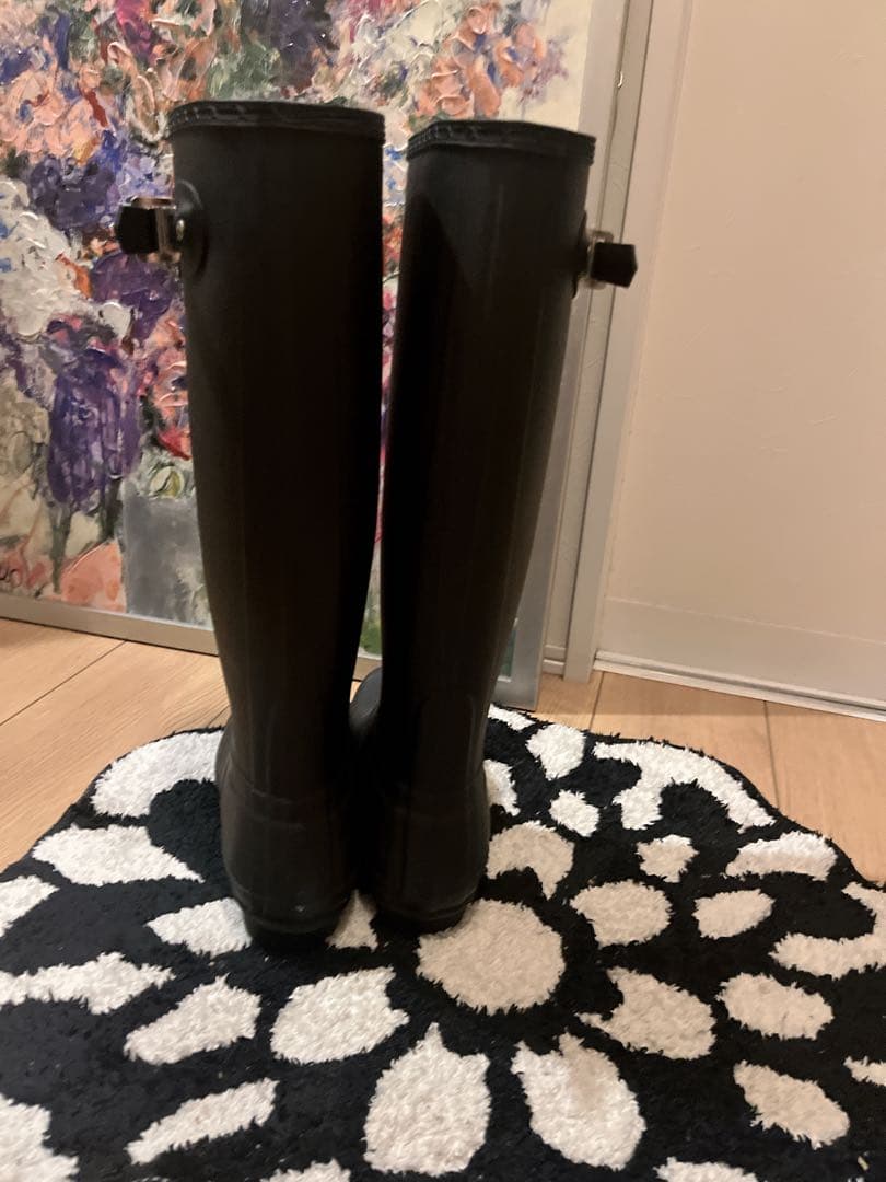 HUNTER レインブーツ　ブラック　ブーツ　25cm