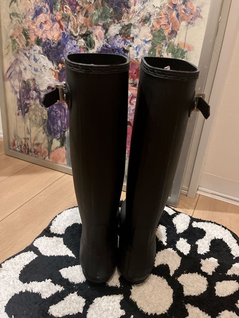 HUNTER レインブーツ　ブラック　ブーツ　25cm