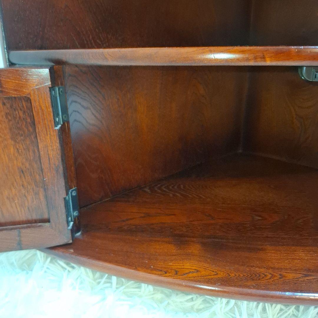 【希少】カリモク家具 テレビ台 三角コーナー 昭和 レトロ キャスター付き