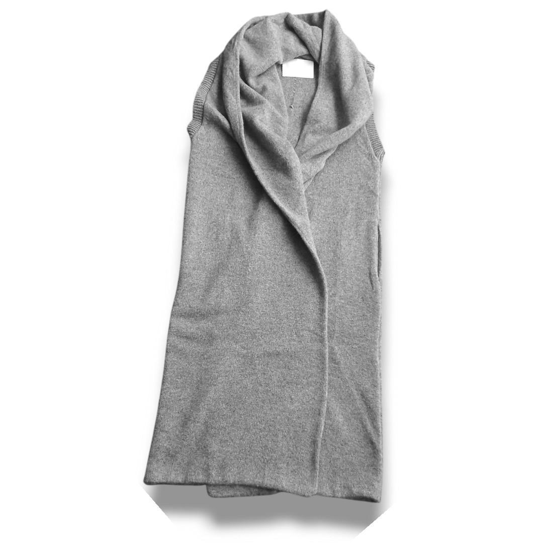 intoca　タグ有　未使用 ウール　ロングニットジレ