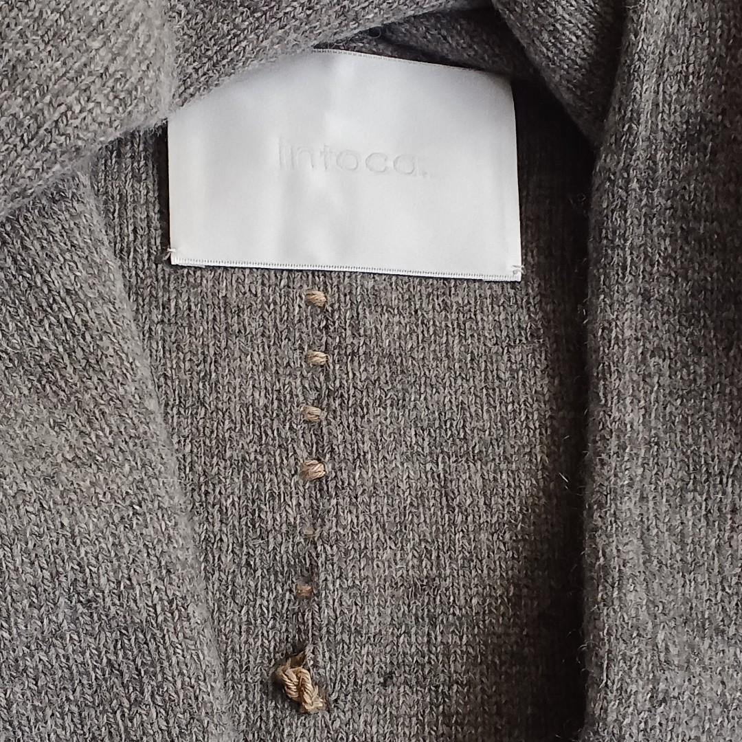 intoca　タグ有　未使用 ウール　ロングニットジレ