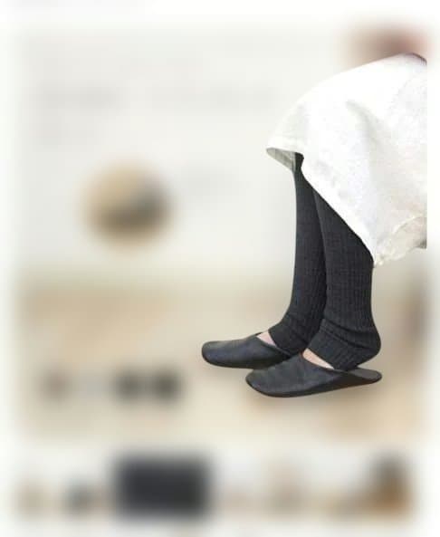 完売品！美品！ kotori works ウールリブ編みレギンス L