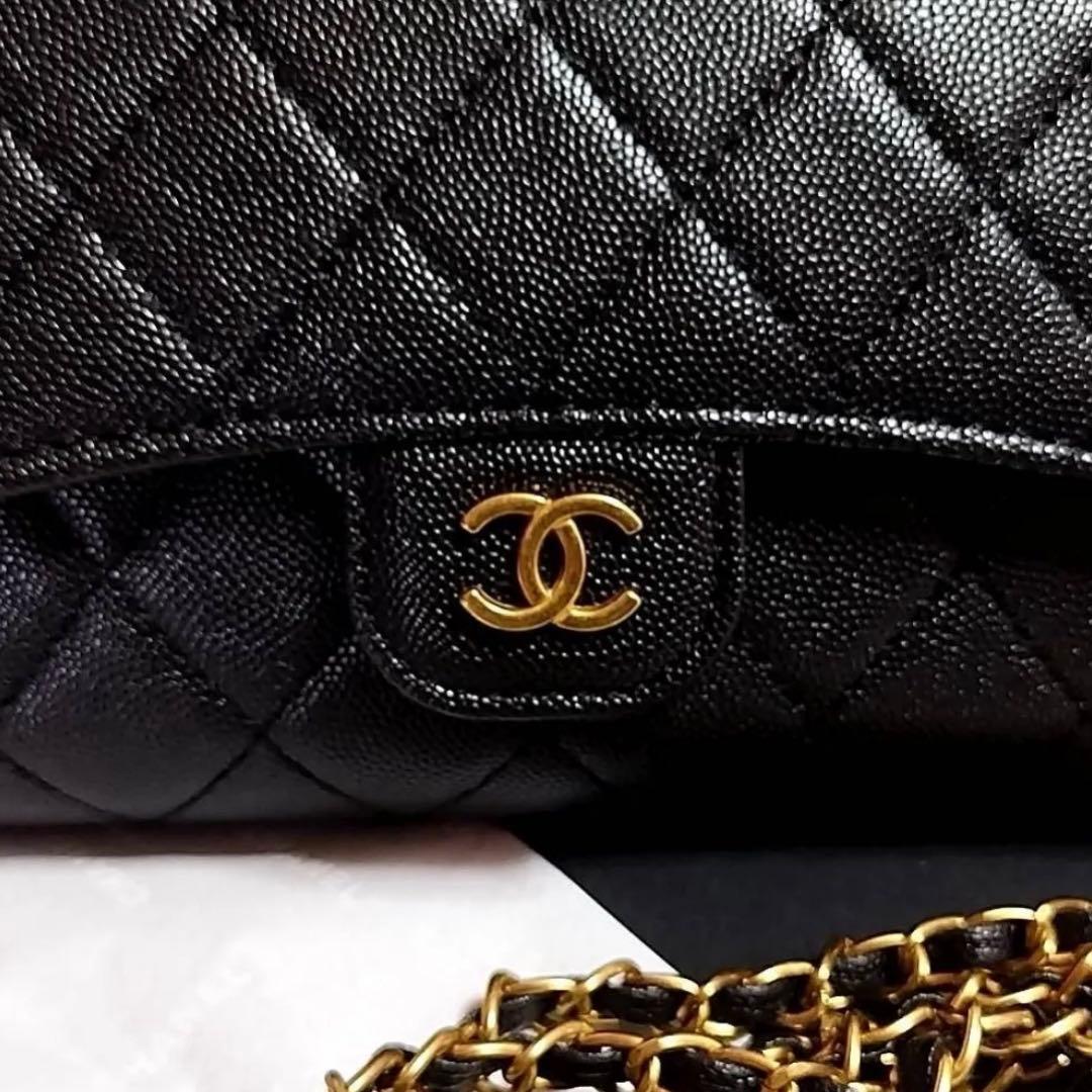 CHANEL ノベルティ チェーンウォレット 長財布 ショルダーバッグ シャネル