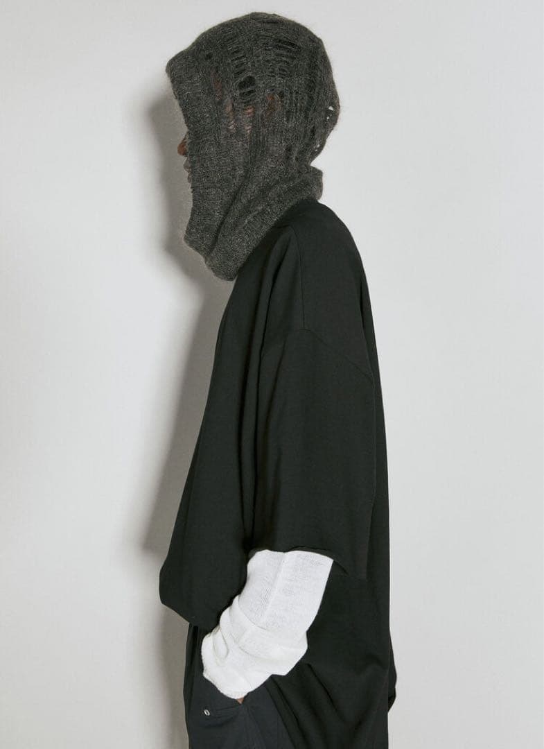 新品《 Rick Owens 》Knitted Hood Dust バラクラバ