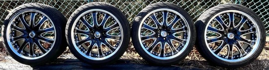 深リムVIP クラブリネアCL-30 20インチ 5穴 4本セット　アルヴェル