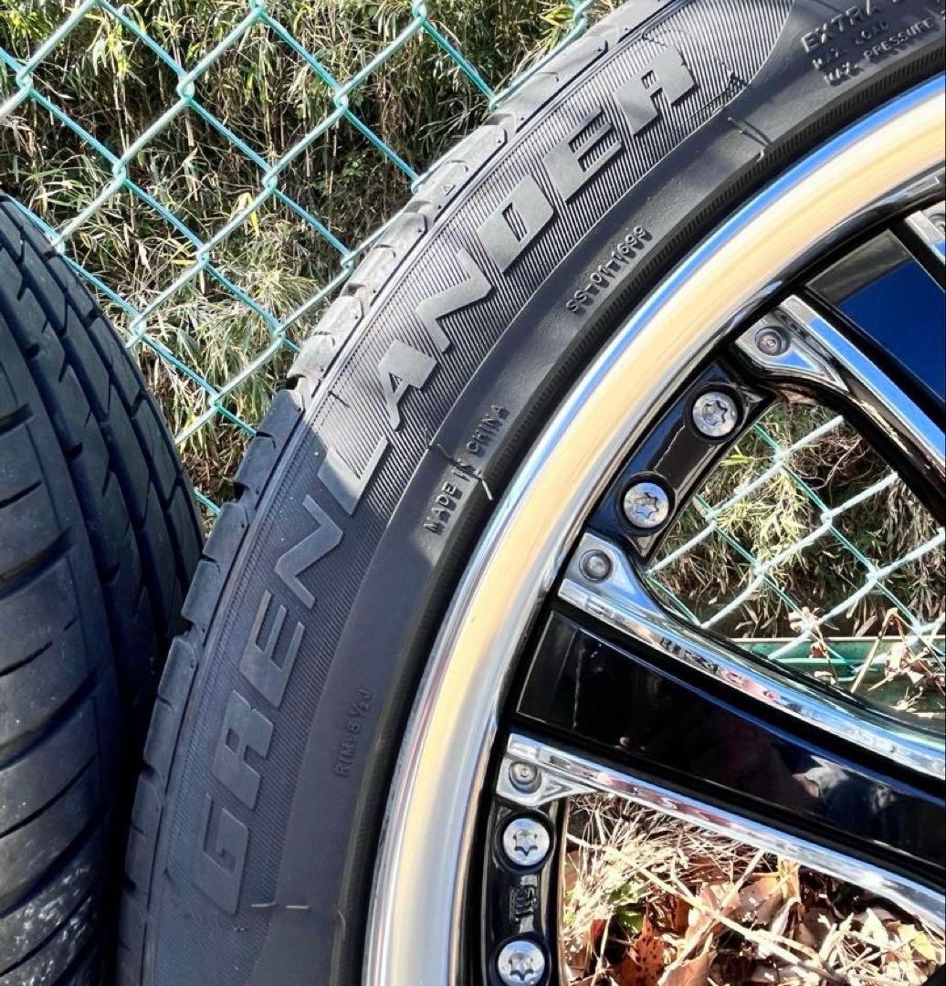 深リムVIP クラブリネアCL-30 20インチ 5穴 4本セット　アルヴェル