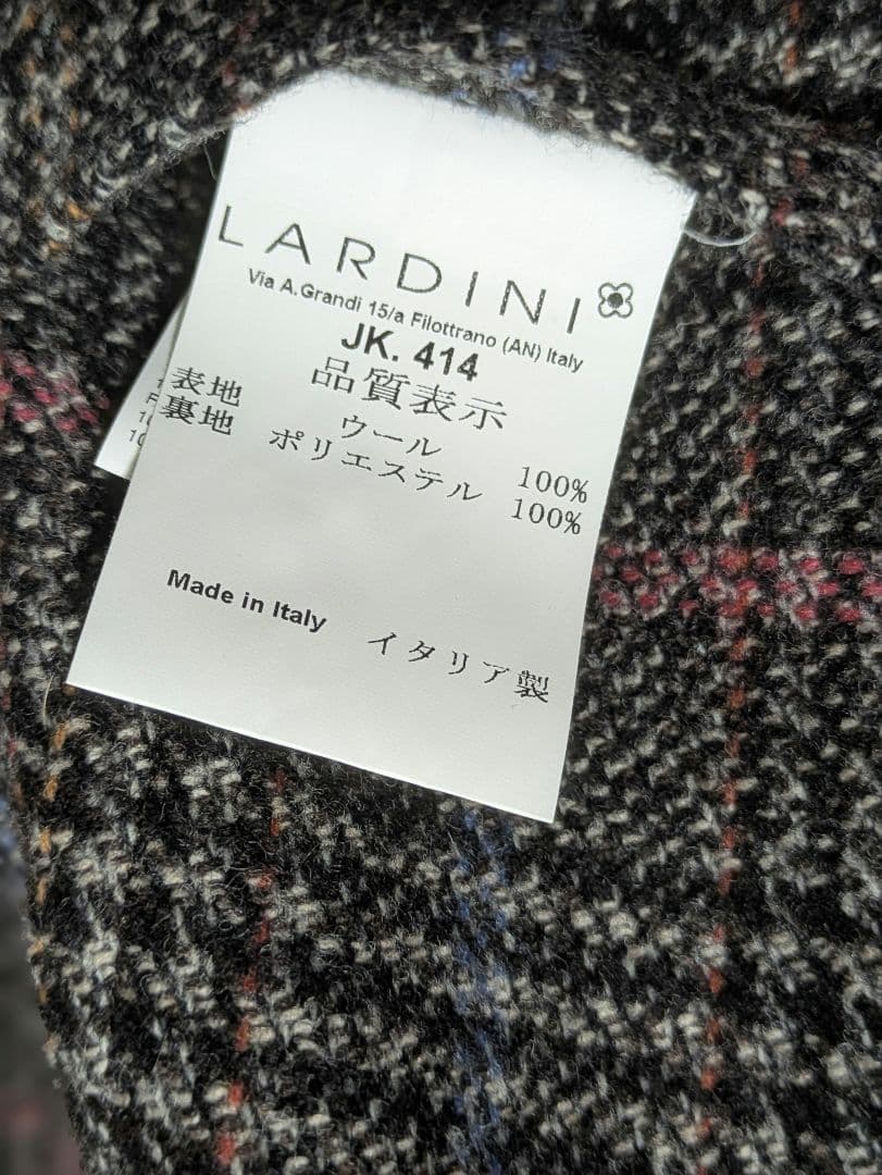 ラルディーニ メンズテーラードジャケット 48 ブラウン 本切羽