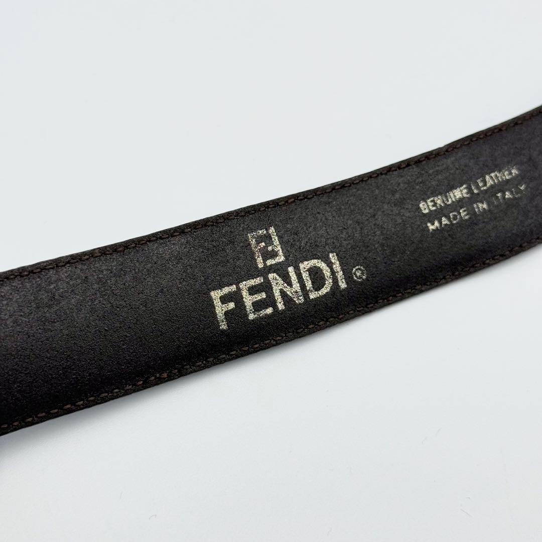 ✨良品✨FENDI ベルト FFバックル ゴールド金具箱付 純正ベルト 男女兼用