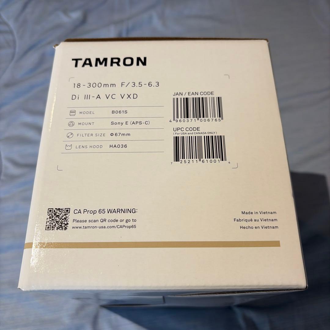 【美品】TAMRON18-300mm F3.5-6.3ソニーEマウントレンズ