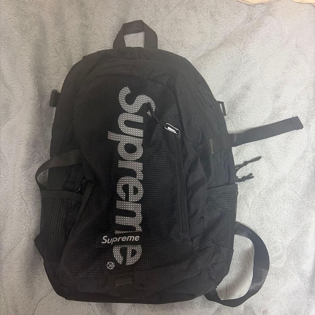 Supreme メッシュバックパック ブラック